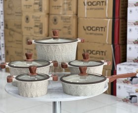 تصویر سرویس قابلمه ۱۰ پارچه روگن مدل RU-7010 Rogen 10 cloth pot service, model RU-7010