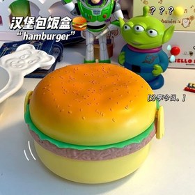 تصویر ظرف غذا همبرگر 