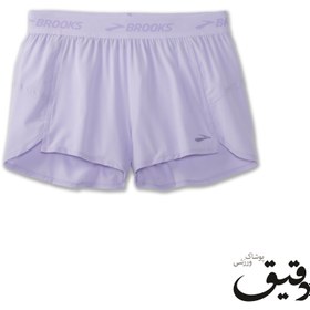 تصویر شورت ورزشی زنانه بروکس”Brooks chaser 3 یاسی BROOKS CHASER 3 SHORT