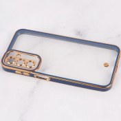 تصویر قاب سامسونگ a24 شفاف دور رنگی space رنگ آبی 