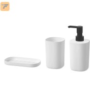 تصویر مجموعه 3 عددی لوازم سرویس بهداشتی ایکیا مدل STORAVAN ا bathroom set bathroom set