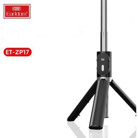 تصویر مونوپاد و سه پایه بلوتوثی گوشی ارلدام earldom bluetooth selfie stick et zp17 Earldom Bluetooth selfie Stick ET-ZP17