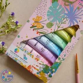 تصویر رنگ اکریلیک پاستلی BASIC ۱۲ رنگ 