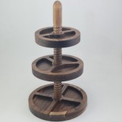 تصویر مزه خوری آجیل و تنقلات چوبی مدل Walnut Twist 