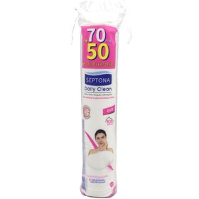 تصویر پد آرایشی دو طرفه بسته سپتونا 120 عدد Septona Dual Side Lady Care Daily Clean Pad 120 pcs