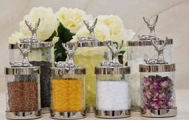 تصویر پاسماوری ۷ پارچه شیشه ترک گوزن 