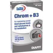 تصویر قرص كروم ب3 60 عددی یوروویتال Yurho Vital Chrom B3 60 Tabs