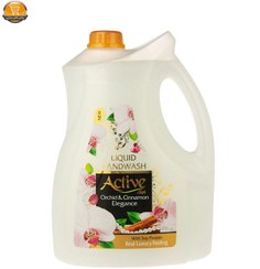 تصویر مایع دستشویی اکتیو (Active) با رایحه دارچین حجم 3.750 لیتر مایع دستشویی اکتیو مدل اکتیو (Active) با رایحه دارچین