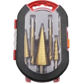 تصویر ست مته کاجی پله ای 6عددی 