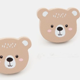 تصویر دستگیره چوبی تدی قهوه ای 