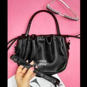 تصویر کیف دوشی دخترانه مدل کیسه ای چرم مصنوعی 