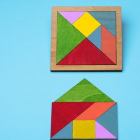 تصویر بازی فکری تانگرام سایان Sayan Tangram Intellectual Game