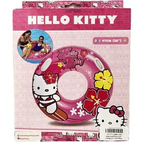 تصویر حلقه تویوپ شنا بزرگ طرح هلو کیتی برند Intex کد 58269 hello kitty