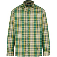 تصویر پیراهن مردانه آستین بلند طرح چهار خونه درشت کد6 