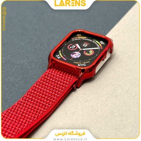 تصویر لارنس | قیمت و خرید بند اپل واچ Loop Sport + Case سایز 40mm كد 26 رنگ Black & Red 