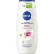 تصویر شامپو بدن آلمانی نیوآ Nivea Rose & Almond با روغن گل رز و بادام 250 میل 