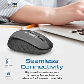 تصویر ماوس بی سیم پرومیت مدل Tracker Promate Tracker MaxComfort Ergonomic Wireless Mouse