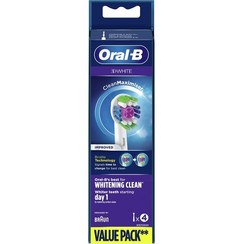 تصویر سری مسواک برقی اورال بی 4 عددی oral-b 3d white 