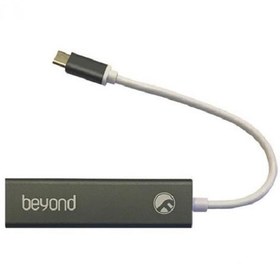 تصویر 3 عدد پورت USB 2.0 و 1 عدد پورت اترنت شبکه Beyond USB C Hub ا هاب USB C بیاند BA490 هاب USB C بیاند BA490