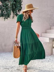 تصویر پیراهن ساحلی میدی سایز ۴۰ و ۴۲ برند شین 