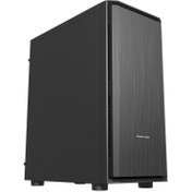 تصویر کیس کامپیوتر مسترتک مدل T300 Mid Tower مشکی Master Tech T300 Mid Tower Black Computer Case