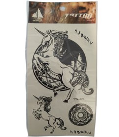 تصویر طرح تتو موقت کد YW-421 Temporary tattoo design code YW-421