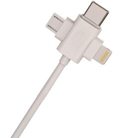 تصویر کابل تبدیل USB به لایتنینگ/USB-C/MicroUSB آرسون مدل AN-311 طول 1 متر شارژر موبایل آرسون AN-311