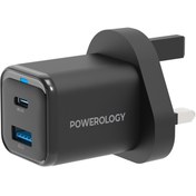 تصویر شارژر دیواری فست 35 وات پاورولوژی Powerology Ultra Quick Charge 