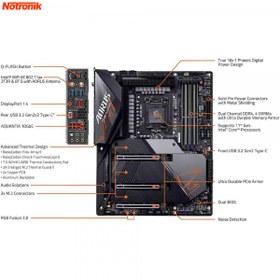 تصویر مادربرد گیگابایت مدل Z590 AORUS MASTER سوکت 1200 GigaByte Z590 AORUS MASTER LGA 1200 Motherboard