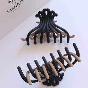 تصویر کلیپس مو چنگکی دو رنگ 