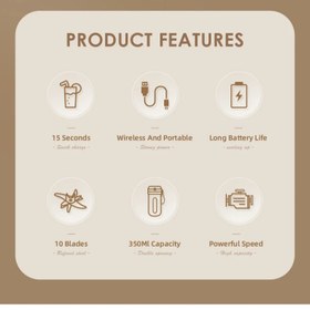 تصویر شیکر شارژی هیسکا مدل HR-85 ظرفیت ۳۵۰ میلی‌لیتر 