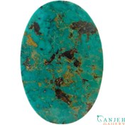 تصویر سنگ فیروزه نیشابور سبز آبی مناسب گردنبند کد N282 