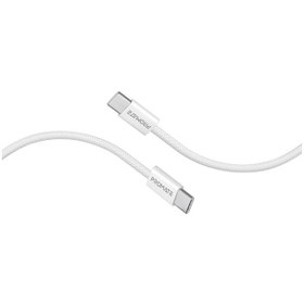 تصویر کابل USB-C به USB-C شارژ سریع پرومیت مدل ECOLINE-CC120.BLACK به طول 1.2 متر و پشتیبانی از توان 60 وات Ultra-Fast 60W Power Delivery USB-C cable