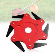 تصویر تیغه علف زن ۶ پر فولادی 