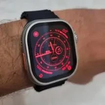 تصویر ساعت هوشمند مدل MT8 ultra همراه با لوگو اپل 49mm - مشکی MT8 ULTRA