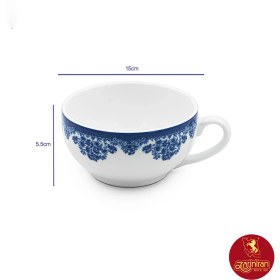 تصویر سرویس چای خوری ۱۲ پارچه چینی زرین ایران طرح فلورانس 