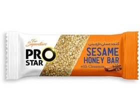 تصویر بار فشرده کنجد عسلی با دارچین پرو استار 20 گرم Honey Sesame Bar with Cinnamon Prostar 20 gr