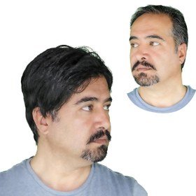 تصویر کلاه گیس مردانه کوتاه با رنگ و ظاهر موی طبیعی (105-2) 