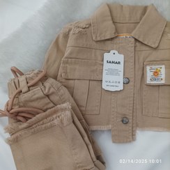 تصویر ست کت و شلوار دخترانه با کیف 