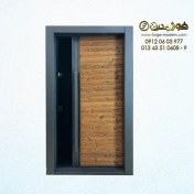 تصویر درب ضد سرقت طرح ترمود مدادی شیشه کد AR 2004 