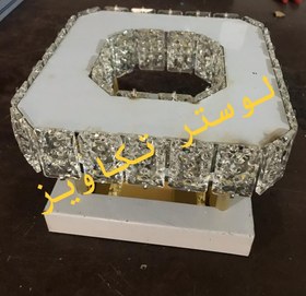 تصویر لوستر مدرن سقفی مدل مربع 22 