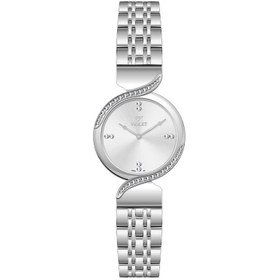 تصویر ساعت مچی زنانه ویولت مدل 0586، تمام استیل صفحه سفید Women's Violet Watch - 0586