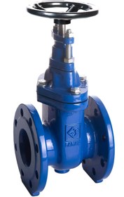 تصویر شیر کشویی زبانه فلزی ( گرافیتی) چدنیPN10 فاراب - 2 flanged gate valve DI pn10 FARAB F4