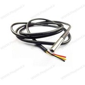 تصویر سنسور دما ضد آب DS18B20 با کابل و پراب استیل 