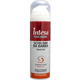 تصویر فوم اصلاح صورت مردانه اینتسا مدل ویتاسل 300 میل Intesa Vitacell Shaving Foam 300ml