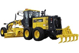 تصویر گریدر ماشین آلات ساختمانی 