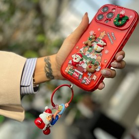 تصویر قاب کریسمس قرمز 