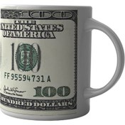 تصویر ماگ چاپلینو طرح دلار آمریکا مخصوص تریدر – M106 Chaplino mug US dollar design for traders