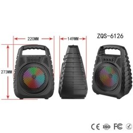 تصویر اسپیکر اورجینال ZQS6126 همراه با بند کمری ارجی بی میکروفون با صدا بدونه خش کیفیت بالا 