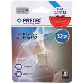 تصویر فلش 32 گیگ پرتک Pretec i-Disk Elite E02 PRETEC I-DISK ELITE E02 USB2.0 32GB FLASH DRIVE